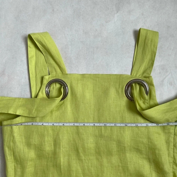 Free People x Style Mafia Neon Linen Shift Mini Dress Women's Size Small S - Picture 6 of 11